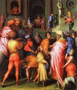 Jacopo Pontormo Joseph being Sold to Potiphar oil on canvas